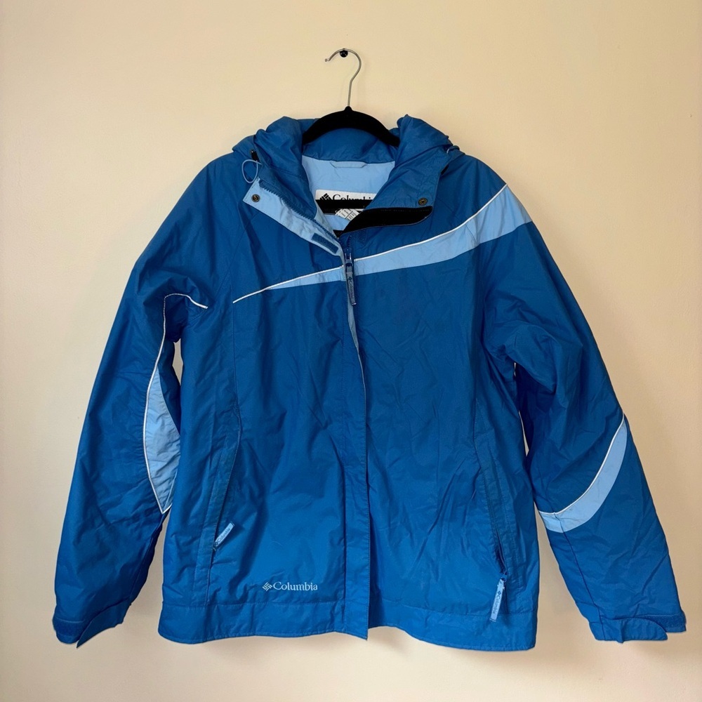 Columbia Blue Waterproof Winter Coat - Picture 1 of 9
